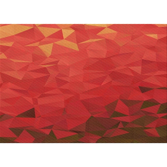 Ahgly Company Indoor Rectangle Patterned Lava Red Area Rugs, 7' x 9'