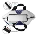 thumbnail image 4 of Balery Purple and Blue Squares Bolsa Tote Estilo Estético con Cremalleras, Bolsa de Hombro, Bolsa de Compras Grande y Plegable, 4 of 8