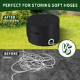 thumbnail image 4 of YIEMEEN Portable Zippered Garden Hose Storage Bag Durable Fabric Organizers For Outdoor Tools, 4 of 7