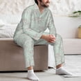 thumbnail image 7 of Hirioo Retro Snake for Men's Pajama Sets 2 Piece Pjs Men's Long-Sleeved Pajama Set Button Down Sleepwear,S-XXL-Large, 7 of 7