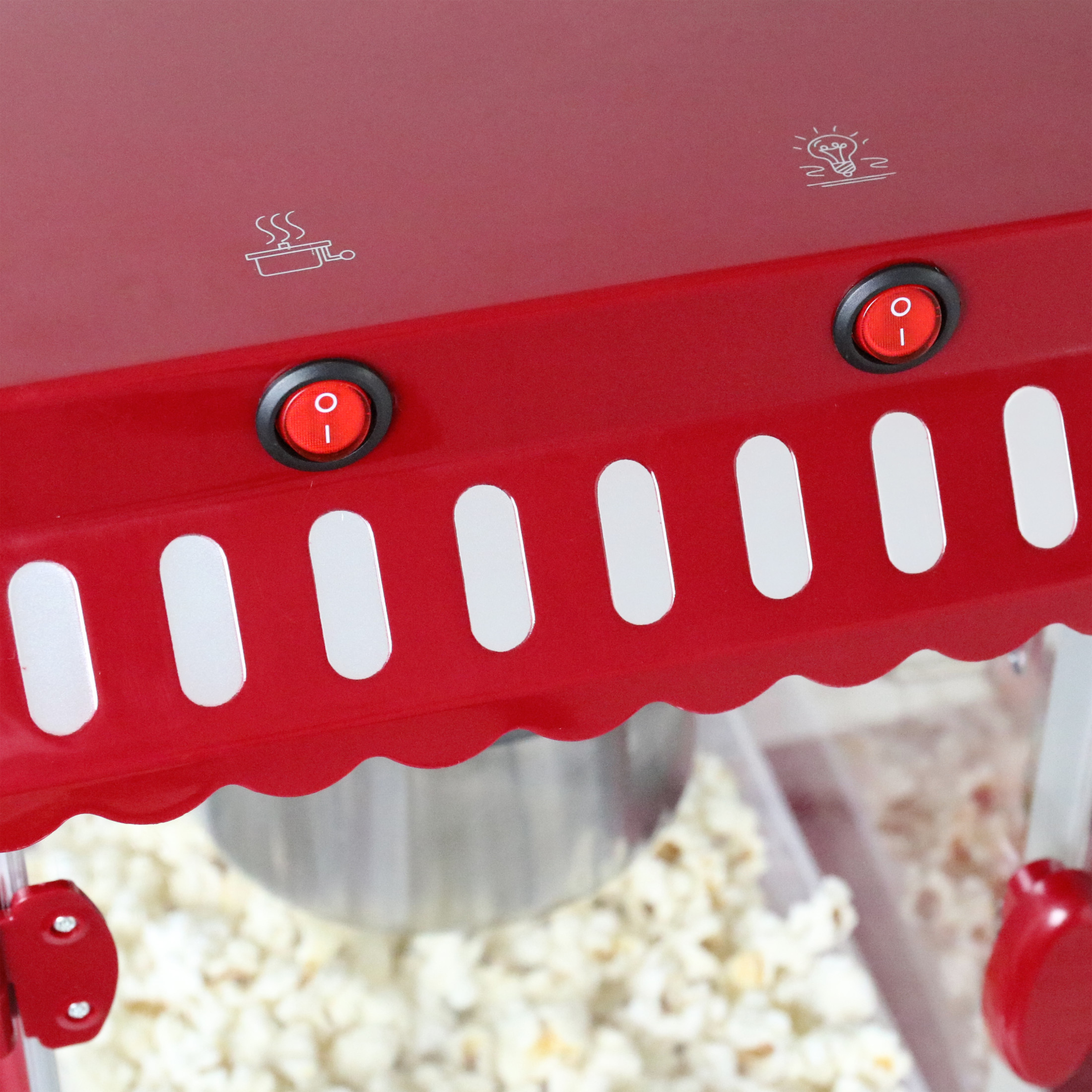 West Bend Popcorn Machine and Cart, 10-Cup Capacity, in Red (PCMC20RD13), 14.35 lb., New - image 3 of 6