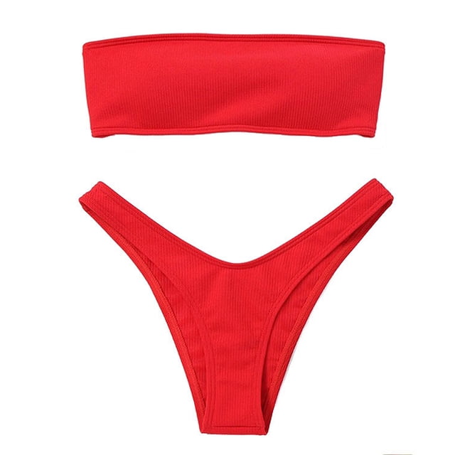 Toystoory Traje de baño elástico de piezas para mujer, ropa de playa sencilla, ropa de baño de ocio para vacaciones de verano Traje de baño
