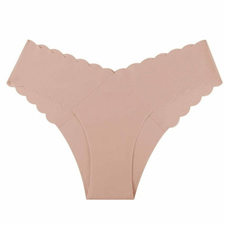Bigersell Satin Panties Clearance Ladies Underwear Panties Bikini Panty Style P-402 Polyester Bikini Panties Ladies Thong Underwear Briefs High Waist Women s Panties Khaki M