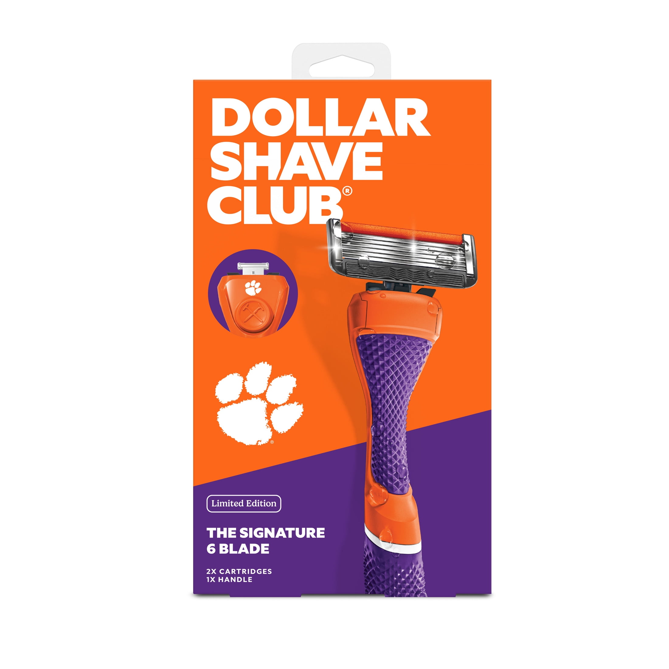 Dollar Shave Club Clemson 6-Blade Razor Starter Set
