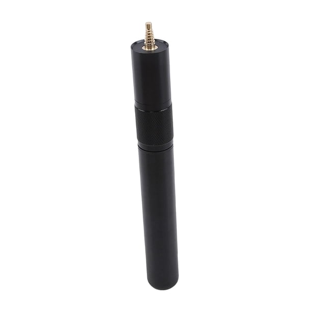 Extensor de taco de billar compacto y fuerte, extensión de taco de para Negro
