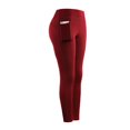 thumbnail image 2 of Pantalones Deportivos De Yoga Para Mujer Leggings De Gimnasio Para Correr Con Bolsillo (Rojo Vino) (S) Tmvgtek Mujer, 2 of 4
