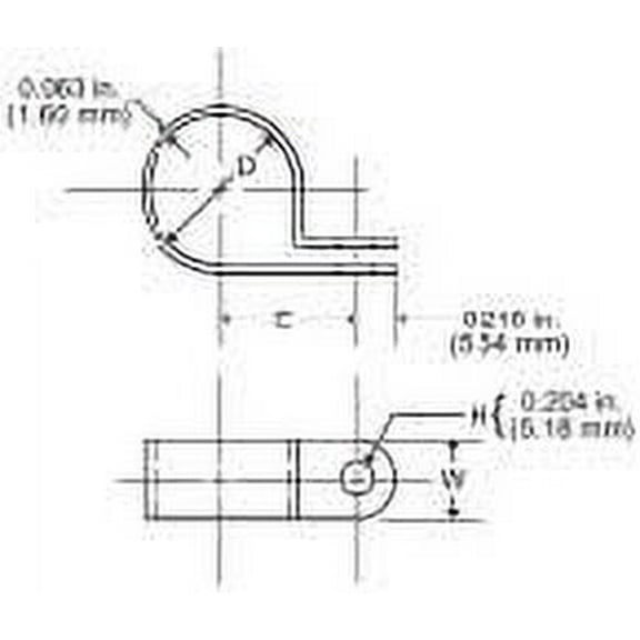 Ico-rally Cln-1/4-natural Cable Clamp Nylon Natural Color 50pc Pack - CLN-1/4-1000-NATURAL
