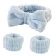 thumbnail image 5 of 6xWristband Spa Diegar Banda para el cabello de tela suave de tela suave para la cabeza de diadema de maquillaje para maquillaje para el cuidado 2 piezas, 5 of 8