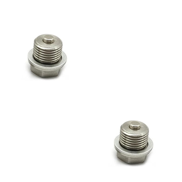 Sidaley Tornillos universales para cárter de aceite de motor de coche, pernos de drenaje de Metal de repuesto, actualización de reparación M16x1.5 2piezas