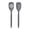 Charcoal, variant on Tovolo Elements Silicone Spoon Set of 2, Mixing and Slotted, Blue Haze