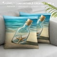 thumbnail image 3 of Fenyluxe Message in a Bottle Starfish Pillow Covers for Couch Sofa Indoor Outdoor High-Quality Summer Home Decor 1PC 22x22in, 3 of 5
