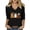 E, variant on APEXFWDT Women's V Neck 3/4 Sleeve T-Shirt, Halloween Witch Full Moon Bat Graphic Casual Tee