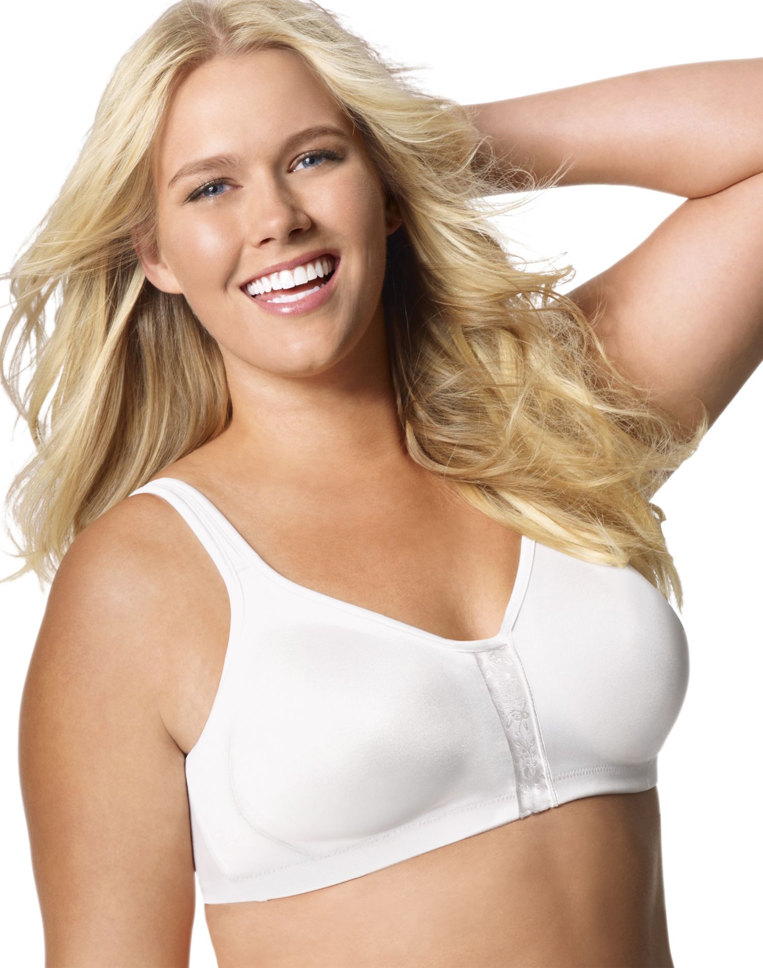 Just My Size Women`s Super Sleek Front Close Wirefree Bra BestSeller