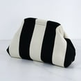 thumbnail image 3 of Tnobhg Women Clutch Bag Striped Print Color Matching Dumpling Shape Large Capacity Summer Beach Purse Commute Travel Dating Handbag, 3 of 7