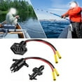 Kairuite 12V 10AWG Trolling Motor Plug Receptacle Kit Male Female