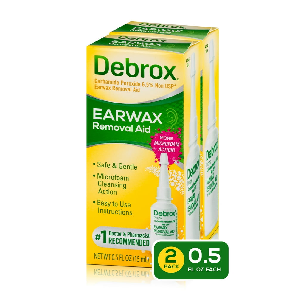 Debrox Earwax Removal Drops with Gentle Microfoam Cleansing Action, 0.5