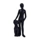 thumbnail image 2 of Figura decorativa de hombre con perro, 5,5 x 4 x 16,5 cm. Un regalo entrañable y un accesorio adorable. Negro, 2 of 9