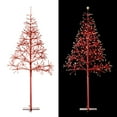 thumbnail image 4 of Alpine Corporation 53" H Indoor/Outdoor Artificial Christmas Tree with LED Lights, Red, 4 of 14
