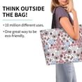 thumbnail image 2 of Disketp Abstract Floral Bolsa Tote Estampada para Mujer, Bolso de Hombro y de Mano para Compras y Viajes, 2 of 8