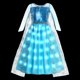 thumbnail image 5 of Disney-vestido de princesa con luz LED para niña, disfraz de Frozen, Elsa, Anna, Rapunzel, Carnaval, Halloween, graduación, Wish Asha, 5 of 5