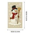 thumbnail image 3 of Christmas Door Cover Decorations Snowman Front Door Banner Xmas Backdrop Photography Background Holiday Hanging Banner for Christmas Xmas Home Office Indoor Decor, 3 of 5