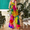 thumbnail image 2 of Women'S Fashion Casual Carnival Printed Jumpsuit, Dressy Casual Jumpsuit With Pockets, Stylish Party Wear Dress Pants For Ladies, 2 of 6