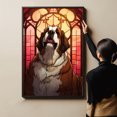 thumbnail image 4 of Saint Bernard Dogs Wall Art, Lovely Dog Canvas Art, Home living room décor, Pets Canvas - Dog Gift Valentines Day for Him and Her, 4 of 4