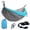 Double|Gray, variant on Camping Hammocks, Double & Single Hammock with Tree Straps,Portable Lightweight Parachute Nylon Camping Gear for Outside Hiking Beach Backpack Survival Travel