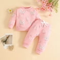thumbnail image 2 of mgoYE Baby Girl Clothes 3 Months Ruffle Romper Toddler Girl Floral Cotton Pant Sets Girls Clothing Outfit(Pink,12-18 Months), 2 of 9