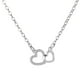 thumbnail image 2 of Collar para mujer, joyería para mujer, collar versátil con temperamento, doble colgante, cadena de clavícula, romántico Tanabata, collar de doble amor para mujer., 2 of 3