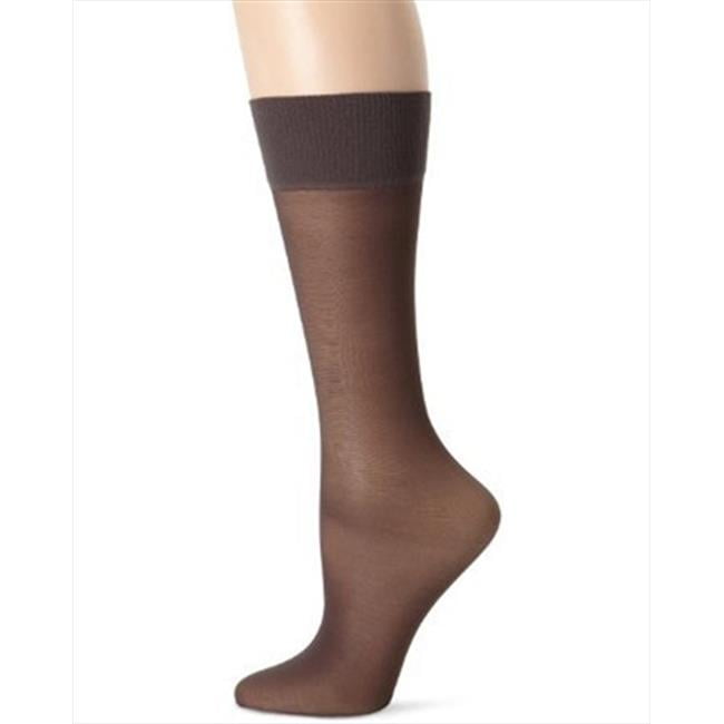 Hanes 0A446 Womens Alive Full Support Sheer Knee Highs, Little Brown