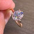 thumbnail image 4 of TopLLC Rings Ladies Fashion Diamond Fashion Oval Diamond Jewelry Ring Ladies, 4 of 9