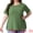 Dark Green, variant on DARING DIVA Women's Plus Crew Neck Top 1X Beige