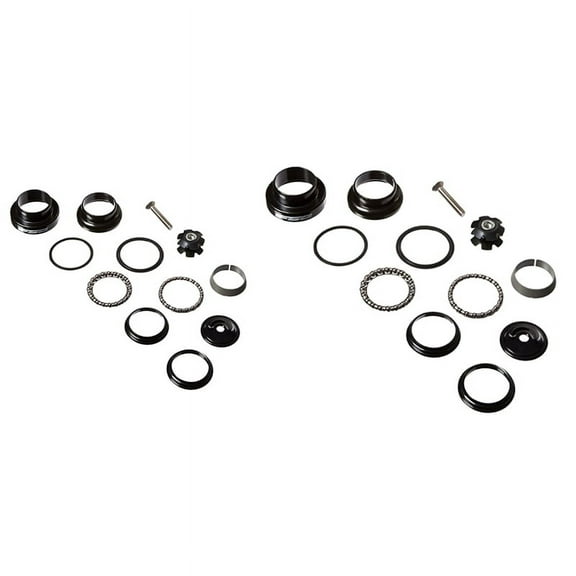2 Set Full Speed Ahead Hammer Threadless Heavy Duty Bicycle Headset 44MM & 34MM,2 set of accessories,black & silver