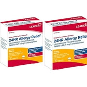 LEADER 24HR Allergy Relief, 5 mg, 10 Tablets (Pack of 2)