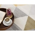 thumbnail image 6 of 2â€™ x 15â€™ Yellow Triangular Lattice Runner Rug, 6 of 8