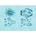 thumbnail image 1 of Ahgly Company Machine Washable Indoor Rectangle Transitional Electric Blue Area Rugs, 6' x 9', 1 of 7