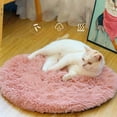thumbnail image 3 of HHBEAUTY Round Fluffy Pet Bed, Dog & Cat Bed for Indoor Cats, Donut Bed for Dogs and Cats, Washable Round Pet Bed, Non Slip Bottom, 15.7in, 3 of 8