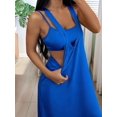 thumbnail image 6 of Women's Two-Piece Sleeveless Square Neck Tank Maxi Dress with Built-in Crop Top S, 6 of 7