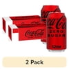 (2 pack) Coca-Cola Zero Sugar Soda Pop Cans, 12 fl oz, 18 Pack
