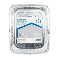 

12PC Home Plus Home Plus - D43020 - Durable Foil 9-1/4 in. W x 11-3/4 in. L Casserole Pan Silver - 2/Pack