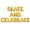 Gold, variant on Letter Balloons - SKATE AND CELEBRATE 16" Inch Alphabet Letters Foil Mylar Balloon Birthday Party Banner (White)
