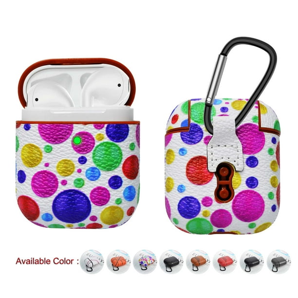 Airpods 2 Leather Cases Cover, Case for Airpods 2, Njjex Premium Leather Slim Airpods 2 Case