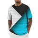 thumbnail image 1 of Mens Camisas de Manga Corta Impresión Casual Deportes Cuello Redondo Blusa, Poliéster Ligero para la Primavera Verano Al Aire Libre Uso Diario, 1 of 4