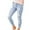 Blue, variant on Women's High Rise Skinny Stretch Ripped Jeans High Waisted Destroyed Denim Pants Blue XXL