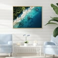 thumbnail image 2 of Designart "Relaxing Coastal Aerial View III" Extra Large Coastal Framed Wall Art - Coastal Green Coastal Beach Bedroom Framed Canvas Wall Art, 2 of 7