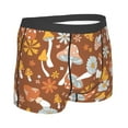 thumbnail image 3 of Kll Floral Hippie Mushrooms Men'S Cotton Boxer Briefs Underwear-Xx-Large, 3 of 9