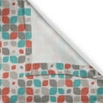 thumbnail image 6 of Ambesonne Retro Grommet Curtain, Abstract Mosaic Floral, 50" x 63", Grey Turquoise Red, 6 of 6