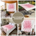 thumbnail image 6 of Eucalyptus Pink Large Tapestry for Bedroom Wall Hanging Tapestry,Vintage Bottle Succulents Flower Stripes Ceiling Backdrop Tapestries Poster Blanket Wall Decor for Teens Room Living Room 100" x 59", 6 of 8