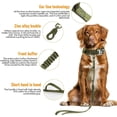thumbnail image 4 of Tactical Dog Collar, Nylon, Adjustable, K9 Collar, Heavy Duty Metal Buckle with Handle and Tactical Bungee Dog Leash, Nylon (XL, Army Green), 4 of 5